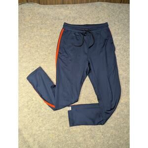 Under Armour Pants Men's Small Navy UA Tricot Track Zip Ankle Athletic 1330615